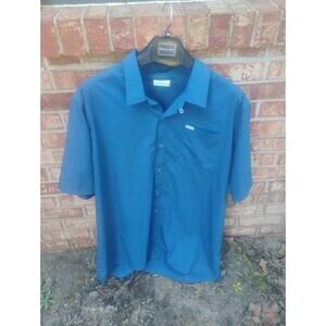 Columbia PFG Slack Tide Camp Shirt Mens 2XT Back Vented Fishing Boating Ocean